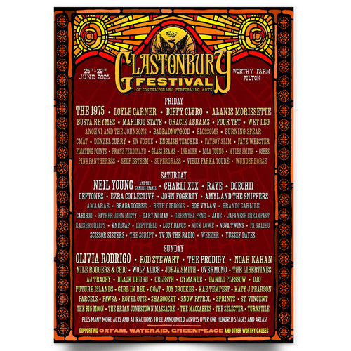 Glastonbury festival line - festival,