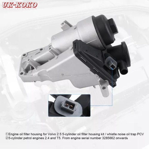 Engine oil filter housing for - engine,