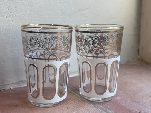 Vintage french glass tumblers - vintage,