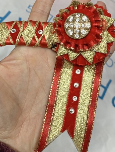 Red gold diamante - red/gold/diamante, show