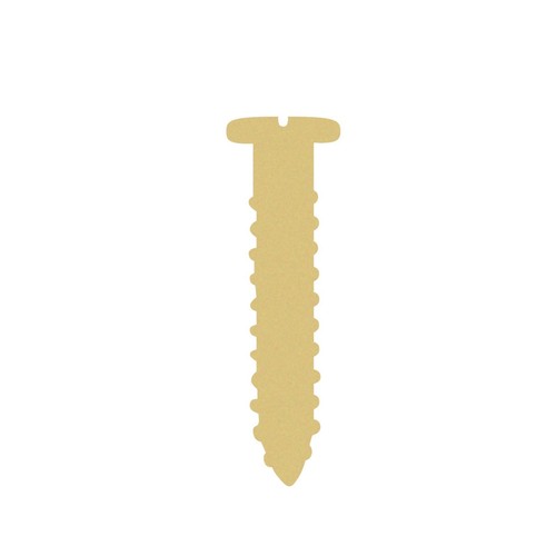 Screw shape unfinished wood - screw,