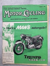 Motorcycling Magazine - 7 August 1958 - Norman B3, Venom, BSA Scooter, Shrubland