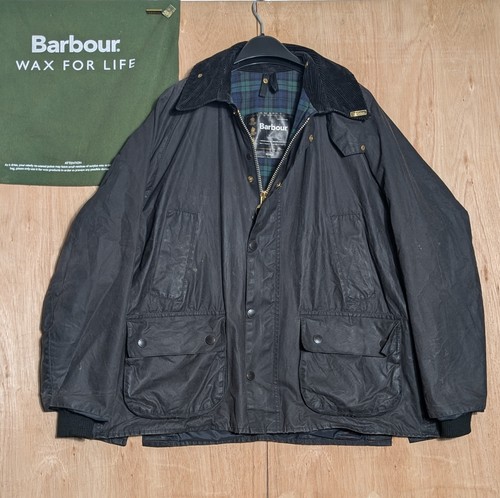 Barbour bedale black waxed - black,