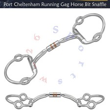 Port Cheltenham Running Gag Horse Bit Snaffle - 4 Sizes - Horse Mouth Bit
