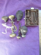 Antique brass door knobs - brass,