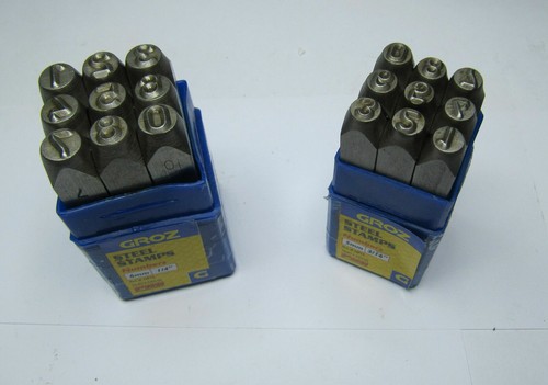 Groz number stamps 5mm - stamps, 6mm