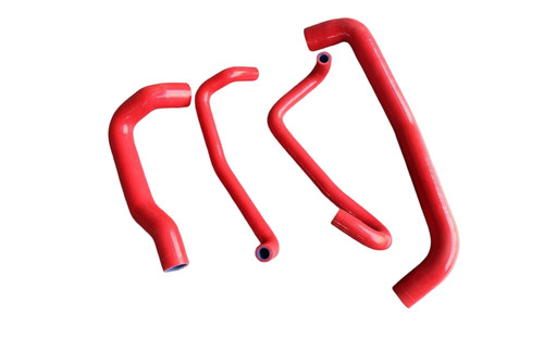 Red silicone hose kit fit - hose,