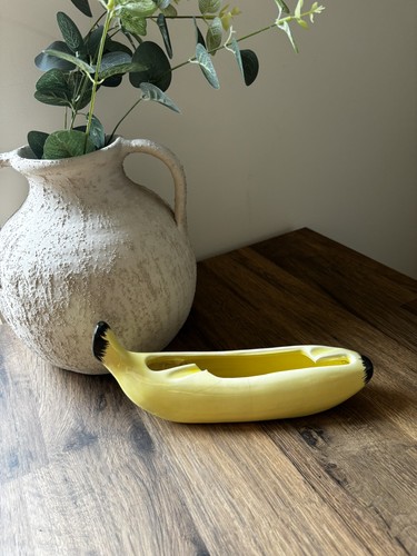 Vintage ceramic banana - ceramic, ashtray