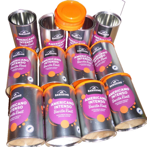 Empty coffee tins lids - 12,