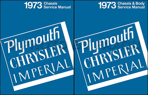 1973 plymouth shop manual set - 1973,