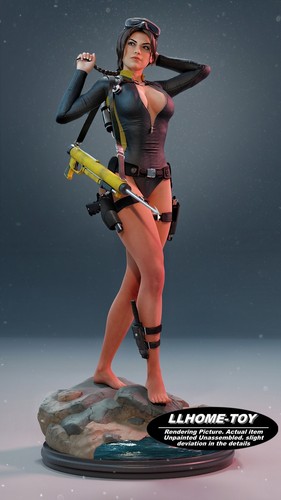 Scale hot lara croft - 1:6, resin