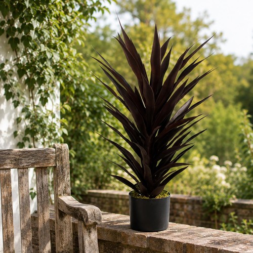 Artificial dark red - red, yucca