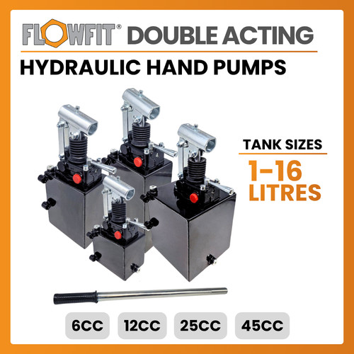 Double acting hydraulic hand - acting,