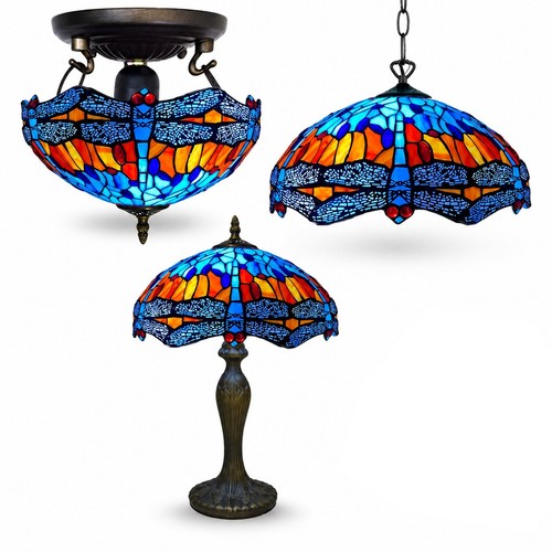 Tiffany inch table lamp - table,
