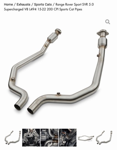 Stainless exhaust cat decat - stainless, de
