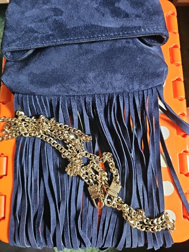 Karen millen navy suede - , fringe