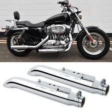 2Pcs Motorcycle Exhaust Pipe