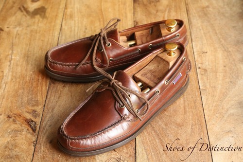 Sebago brown leather boat deck - brown,