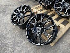 18" RS3 STYLE ALLOY WHEELS FITS AUDI A3 S3 RS3 A4 A6 TT 5X112 BLACK CLEARANCE