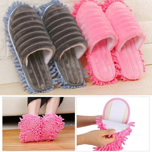 Pair microfiber mop - pair, slippers