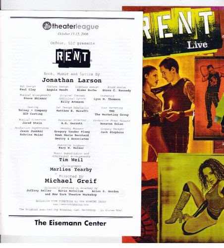 Rent playbill program flyer - playbill/program, &