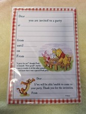 Classic Winnie The Pooh Party Invitations - Piglet eeyore vintage Pooh Bear