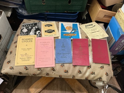 Vintage bicycle price lists - vintage,