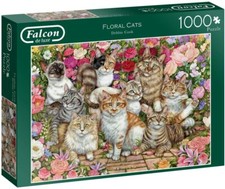 Jigsaw Puzzles 1000 pieces - Floral Cats