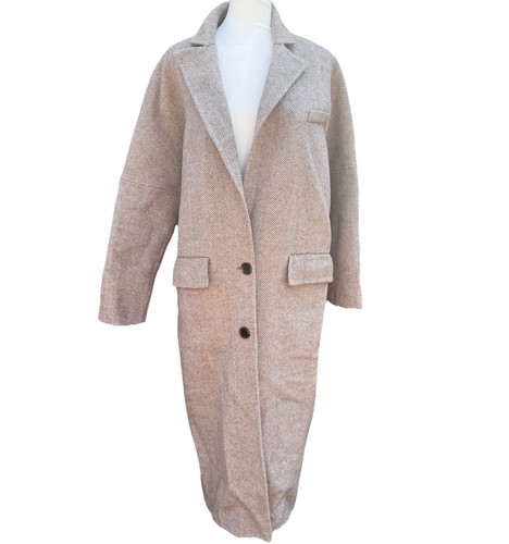 Zara pea coat long - zara,