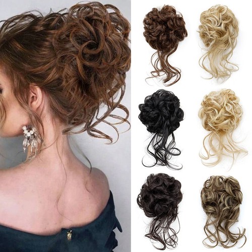Curly messy bun - curly,