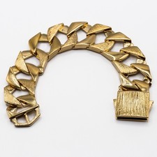 Men 9ct Gold Chunky Curb Cuban