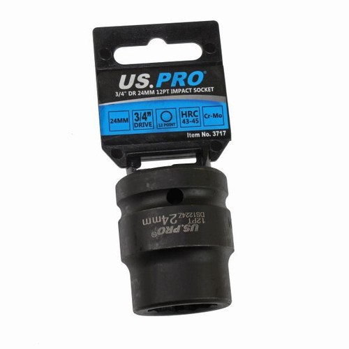 24mm impact socket - 24mm, 3/4"