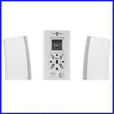 QSC AD-S4T Speaker Set - 4 Inch & 0.75 Inch Drivers - with X-Mount Bracket