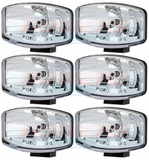 6x HELLA JUMBO 320FF OVAL/RECTANGULAR DRIVING SPOTLIGHTS SPOTLAMPS + SIDELIGHT