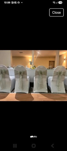 White lycra wedding chair - lycra,