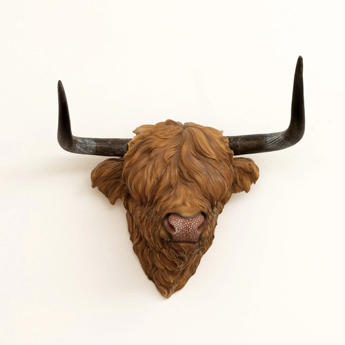 Highland cow wall - cow, resin