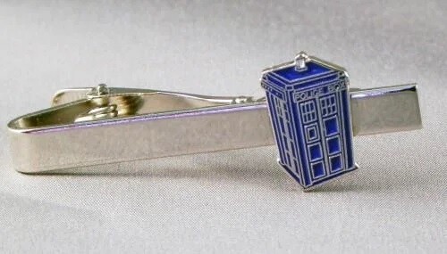 Police phone box tie clip