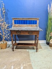 Victorian Oak Marble-Top