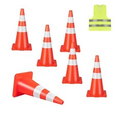 6 Pack Traffic Cones Safety
