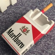 Tobacco Cigarette Box Ashtray Bedroom Living Room Ash Tray Ceramic Cigarette ##