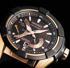 SEIKO Kinetic Velatura Direct Drive Men Watch 5D44 100m Sapphire Pro