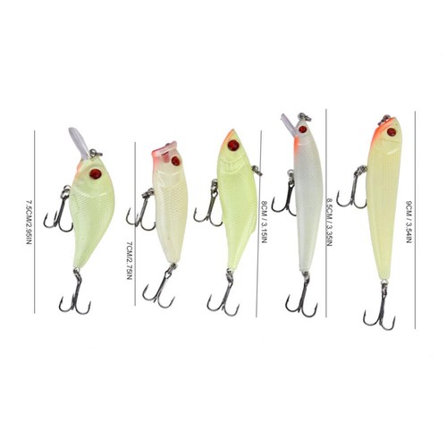 Luminofishing lures worm - 5x,