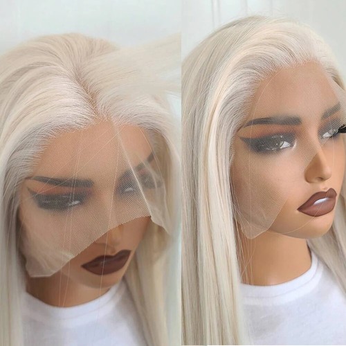 Platinum blonde hair wig - platinum,
