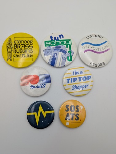 Vintage advertising pinback - 7x,