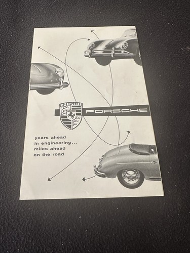 1956 porsche 356a brochure - 1956,