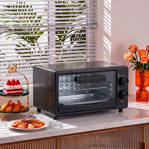 Black 12l mini oven - black, countertop