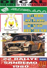 DECAL OPEL ASCONA 400 A.KULLANG R.SANREMO 1980 DnF (06)