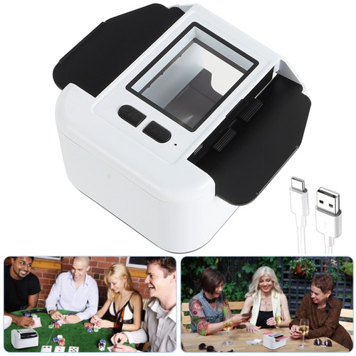Automatic card shuffler - card,
