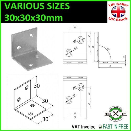 Galvanised corner brace - galvanised,
