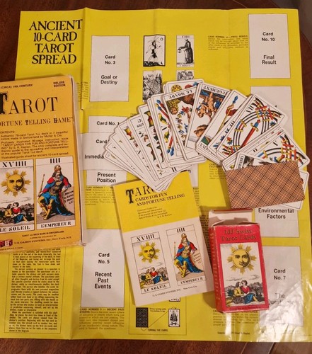 Vintage tarot card fortune - card,